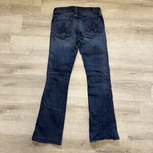 7 For All Mankind Jeans Womens 28 Blue A Pocket Flared Denim Stretch